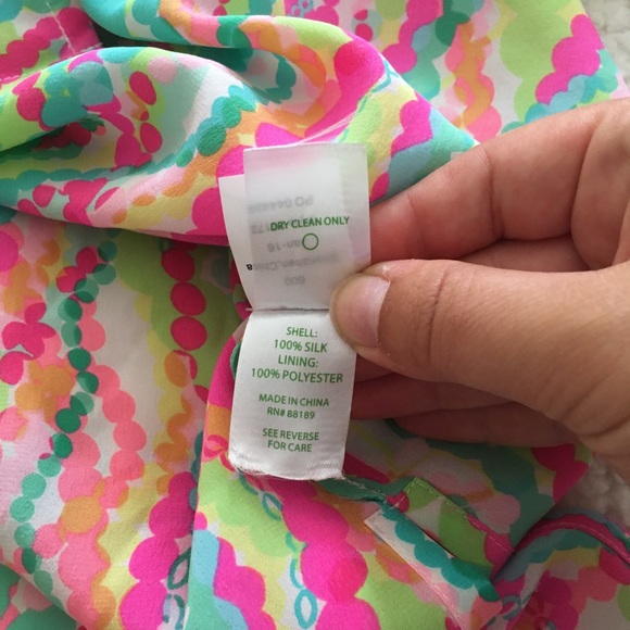 Lilly Pulitzer Silk Shirt in Dripping in Jewels - Picture 4 of 4